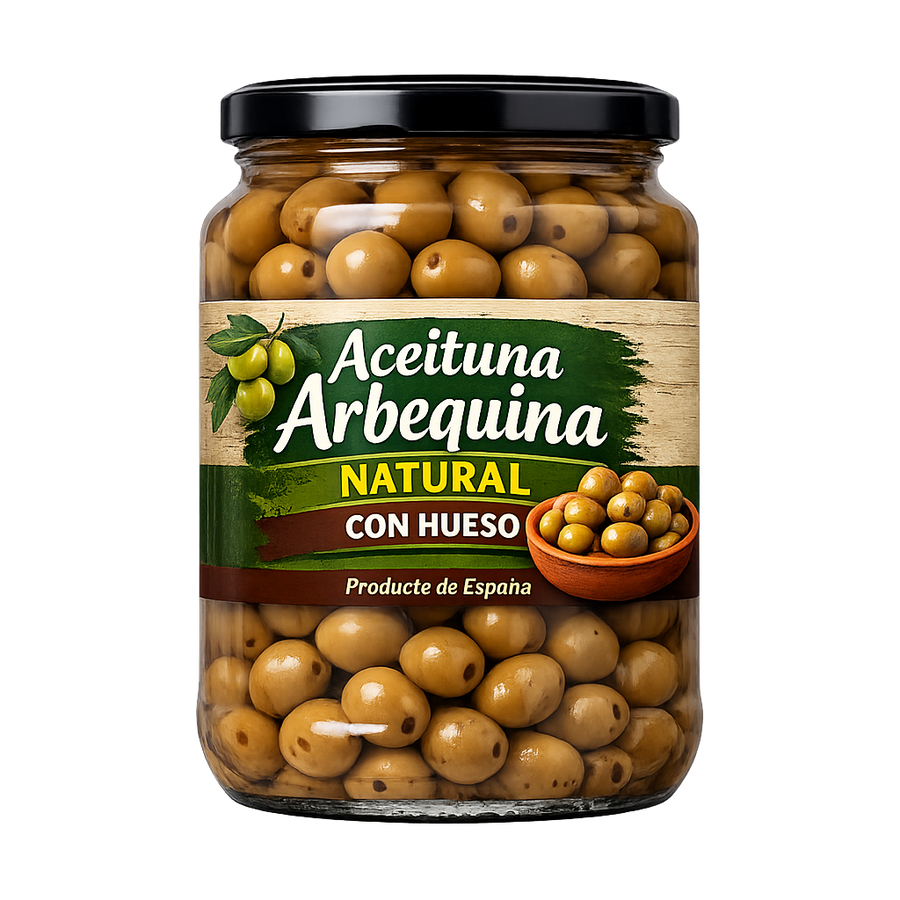 Aceituna Arbequina Natural con Hueso