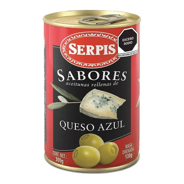 Aceitunas Rellenas de Queso Azul Serpis