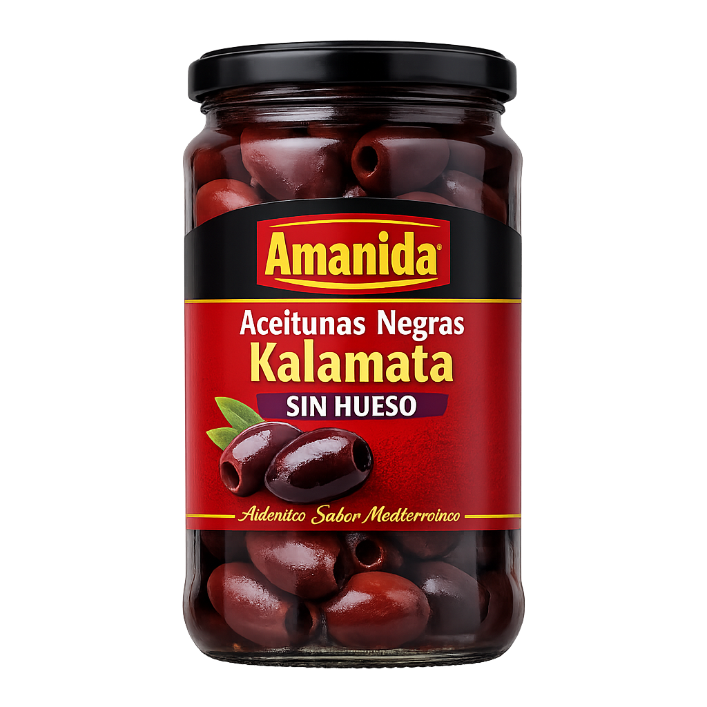 Aceitunas Negras Kalamata Amanida Sin Hueso