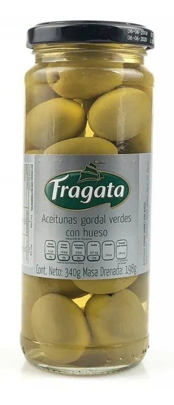 Aceituna verde gordal con hueso Fragata