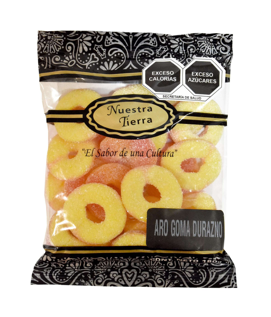 Aros de Gomita Durazno Nuestra Tierra