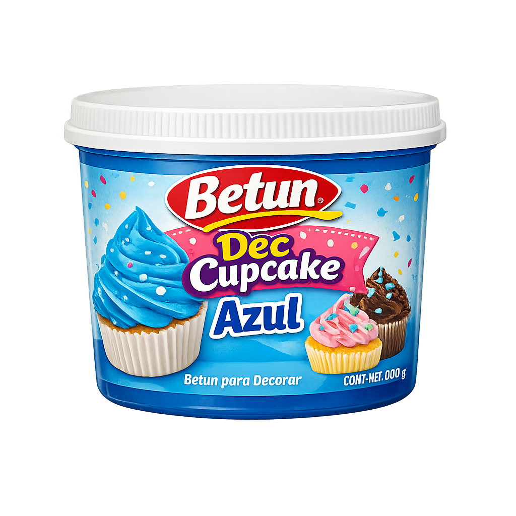 Betun Dec Cupcake Azul