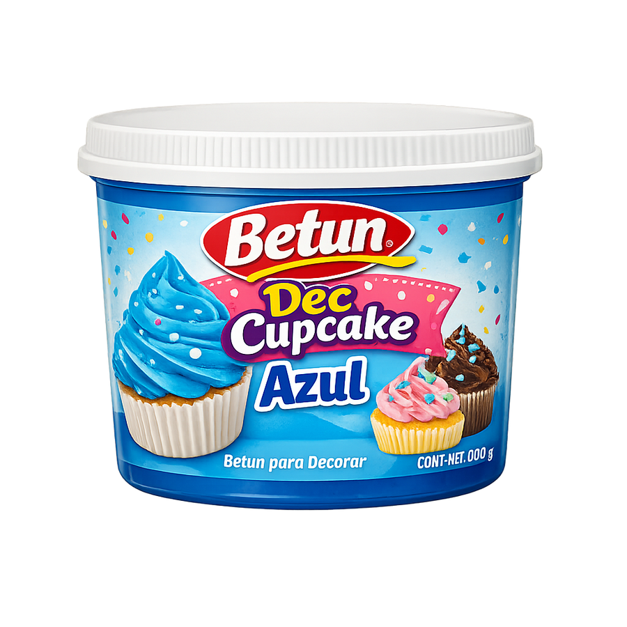 Betun Dec Cupcake Azul