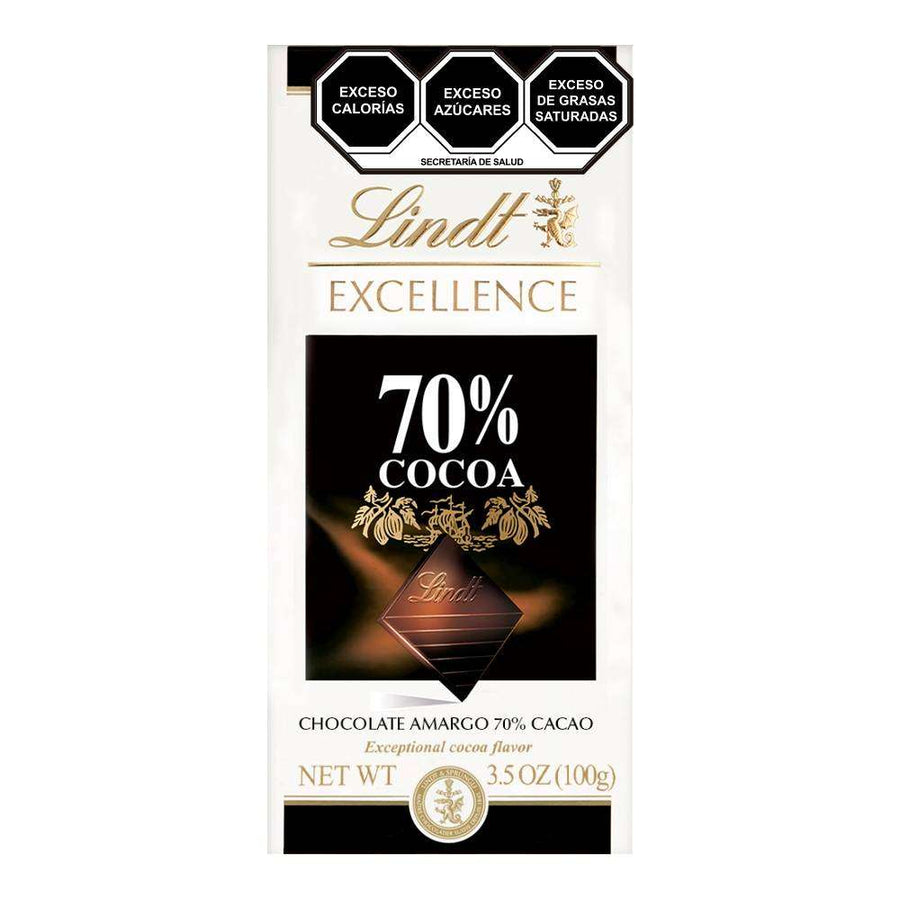 Chocolate Amargo 70% Cocoa Lindt Excellence
