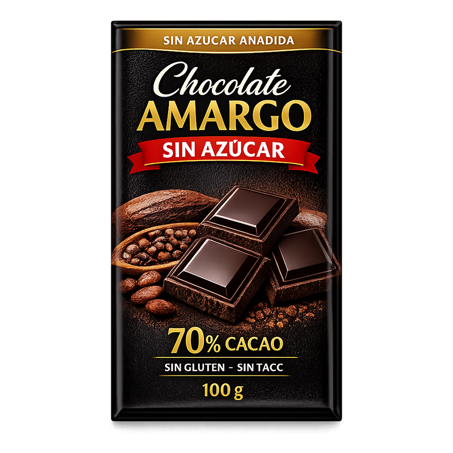 Chocolate Amargo Sin Azúcar