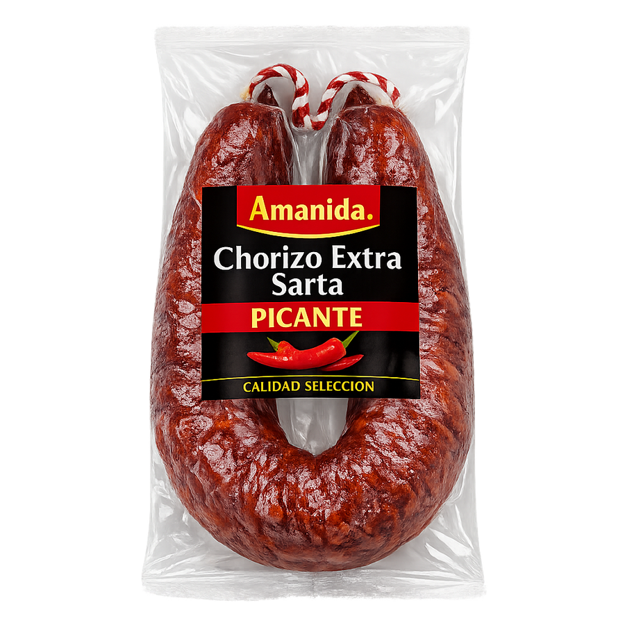 Chorizo Extra Sarta Picante, Amanida
