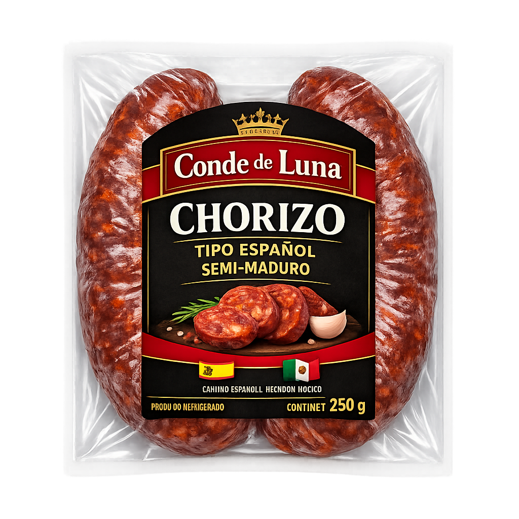 Chorizo Tipo Español Semi-Maduro, Conde de Luna