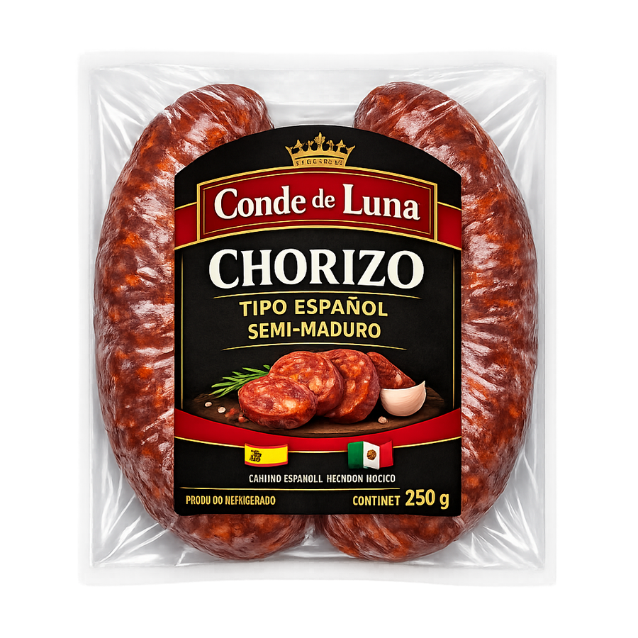 Chorizo Tipo Español Semi-Maduro, Conde de Luna