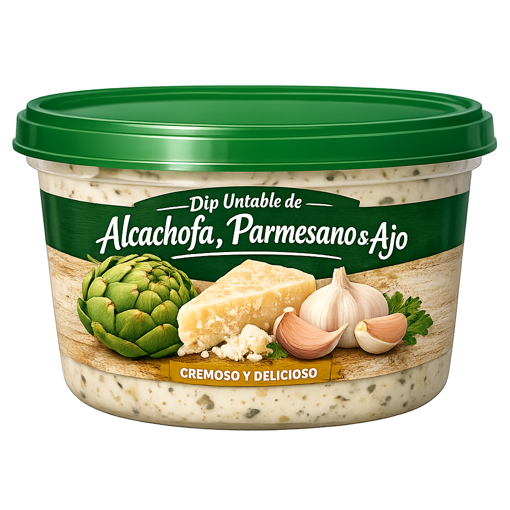 Dip Untable de Alcachofa, Parmesano y Ajo