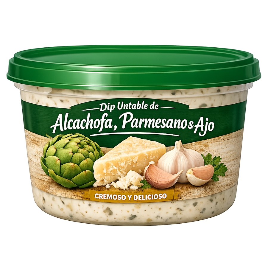 Dip Untable de Alcachofa, Parmesano y Ajo