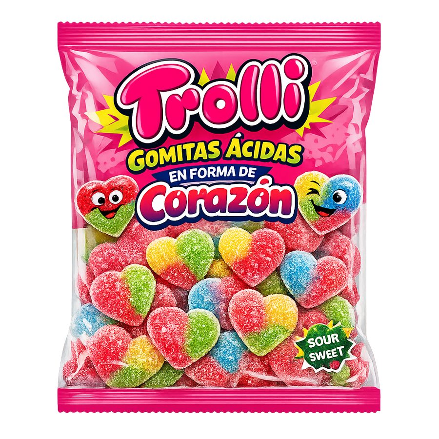 Gomitas Ácidas En Forma De Corazón Trolli