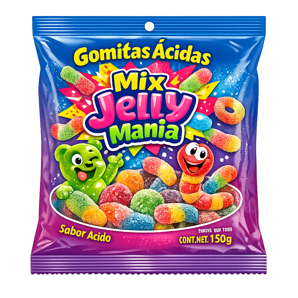 Gomitas Ácidas Mix Jelly Mania