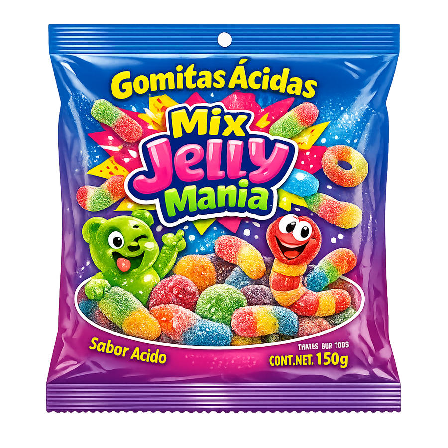 Gomitas Ácidas Mix Jelly Mania