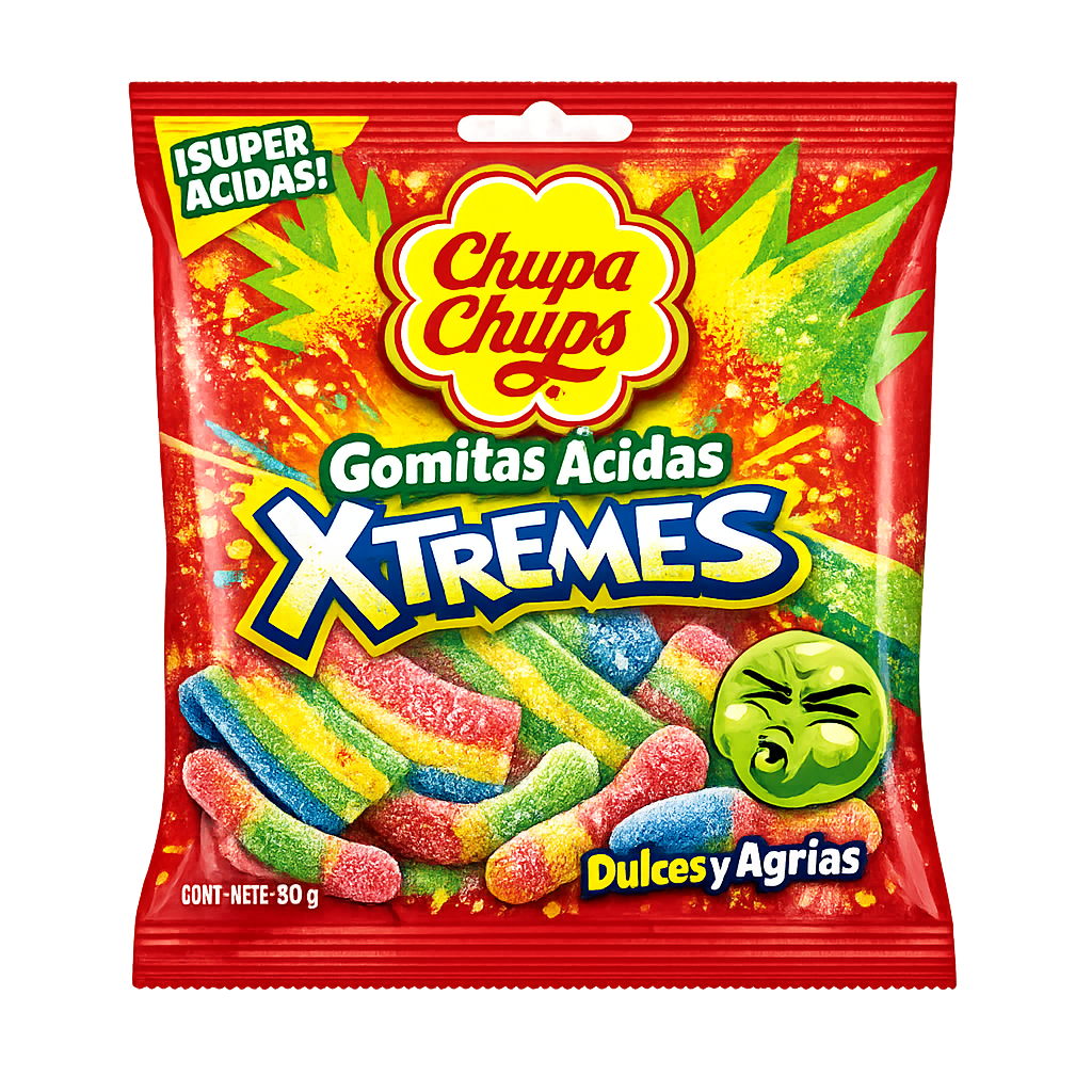 Gomitas Ácidas Xtemes Chupa Chups