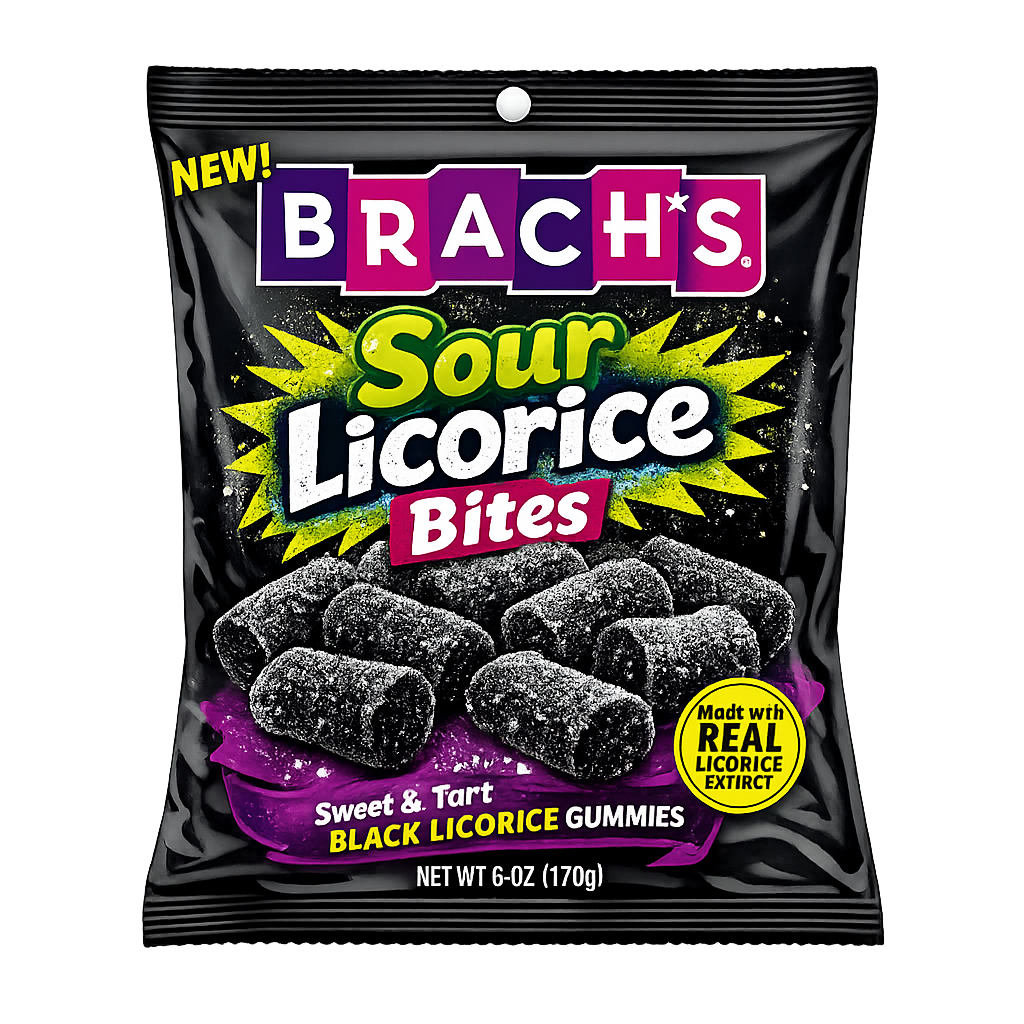 Gomitas Agridulces De Regaliz Negro Brachs