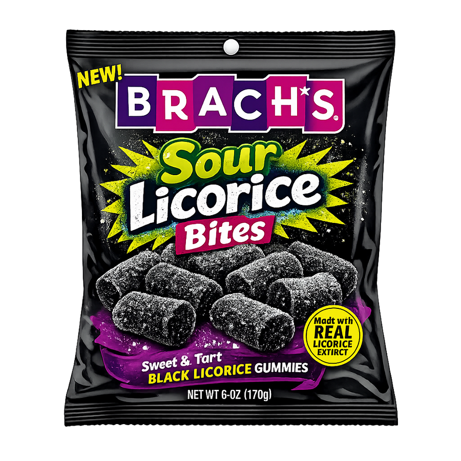Gomitas Agridulces De Regaliz Negro Brachs