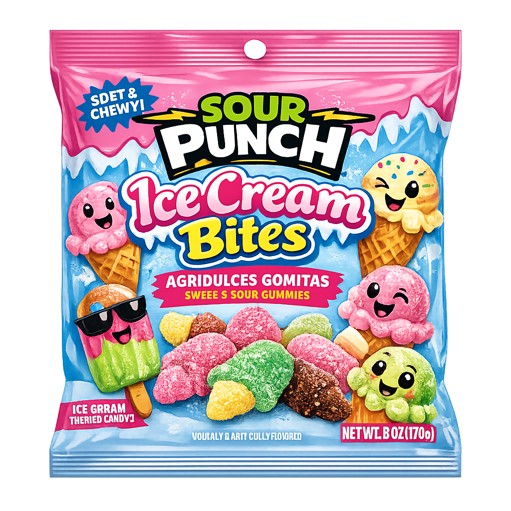 Gomitas Agridulces Ice Cream Bites Sour Punch