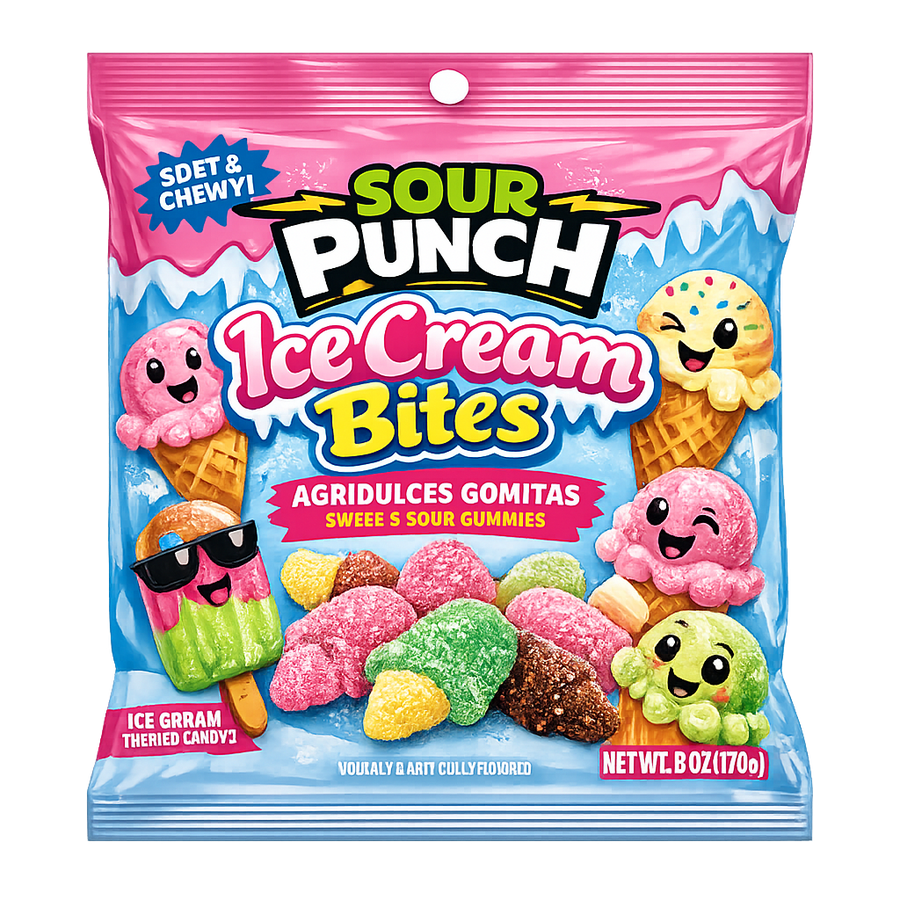 Gomitas Agridulces Ice Cream Bites Sour Punch
