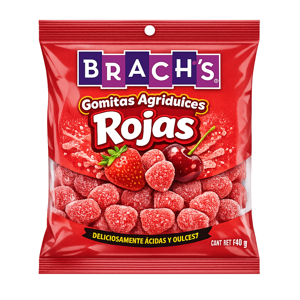 Gomitas Agridulces Rojas Brachs