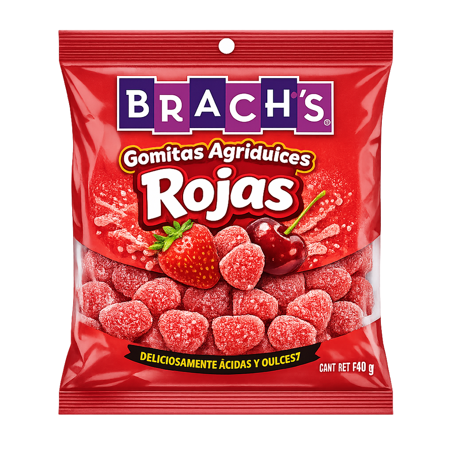 Gomitas Agridulces Rojas Brachs