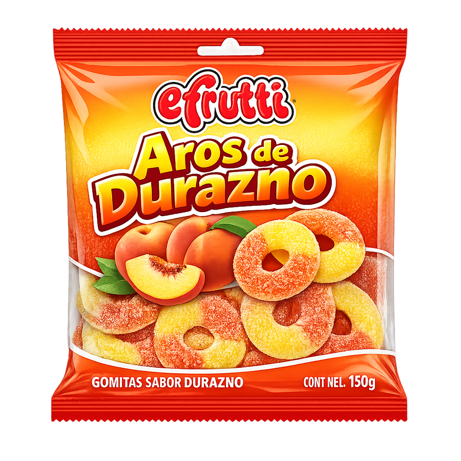 Gomitas Aros De Durazno Efrutti