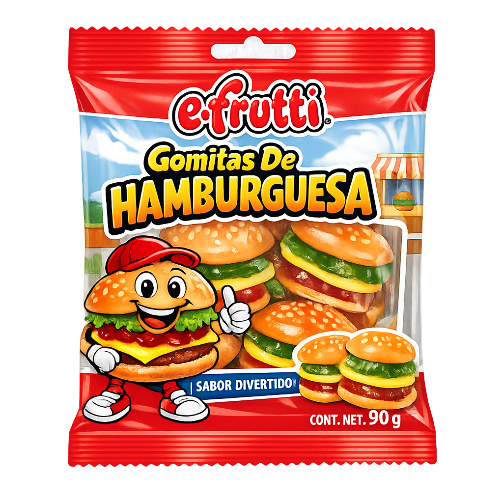 Gomitas De Hamburguesa E-Frutti