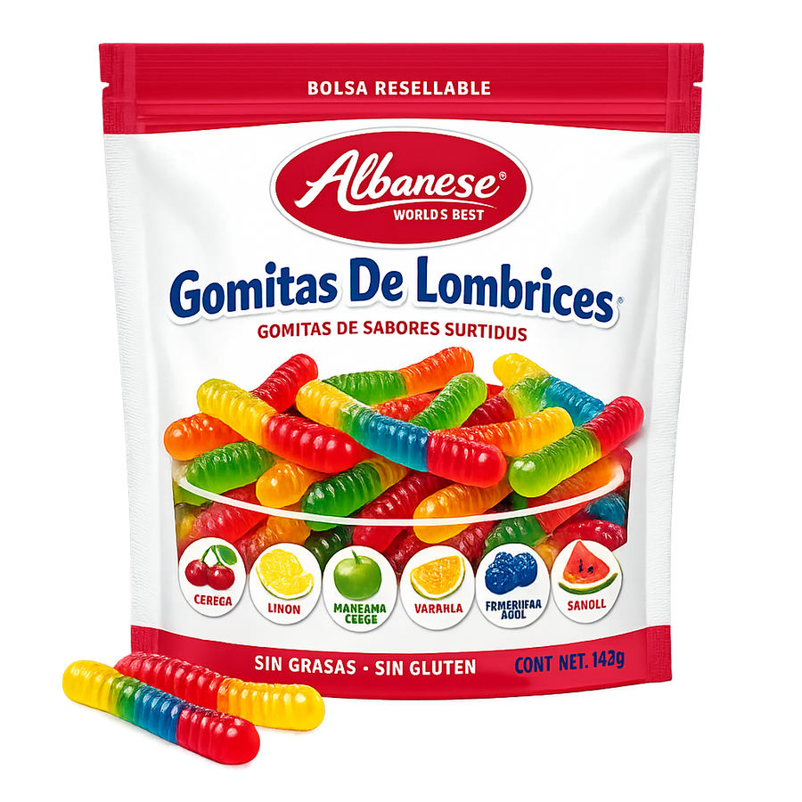 Gomitas De Lombrices Albanese