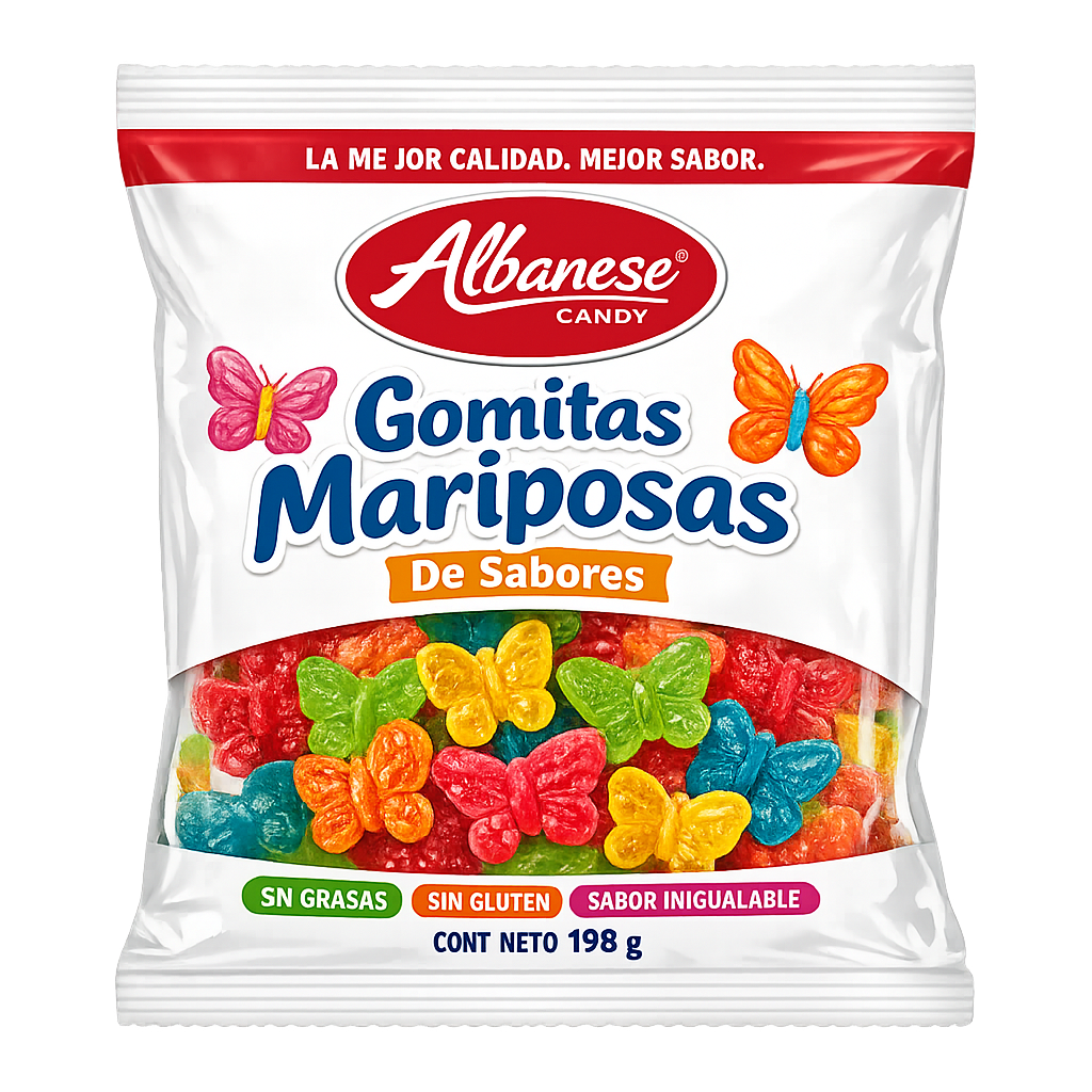 Gomitas Mariposas De Sabores Albanese