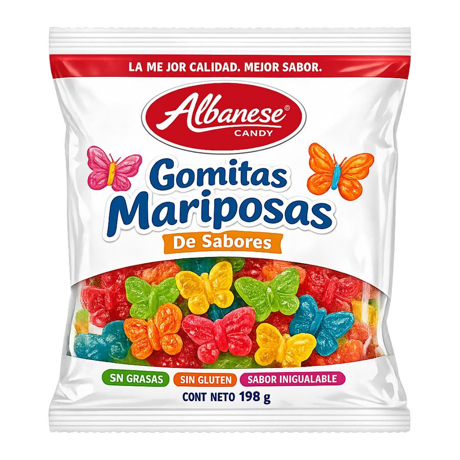 Gomitas Mariposas De Sabores Albanese
