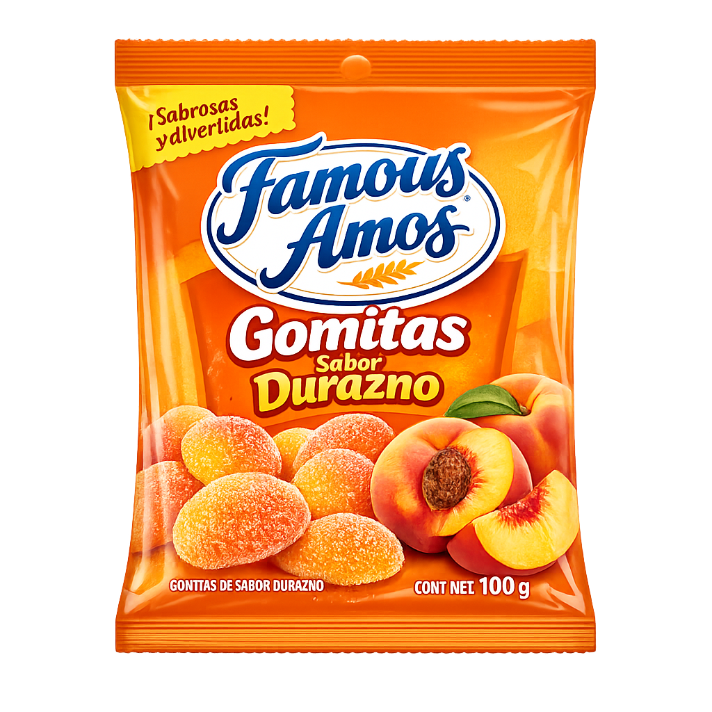 Gomitas Sabor Durazno Famous Amos