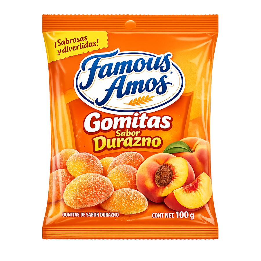 Gomitas Sabor Durazno Famous Amos