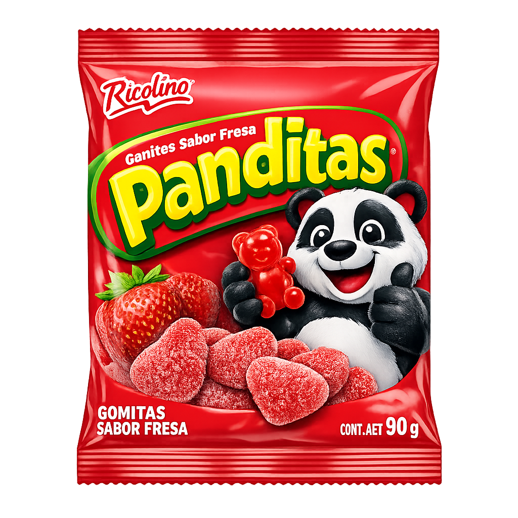 Gomitas Sabor Fresa Panditas Ricolino
