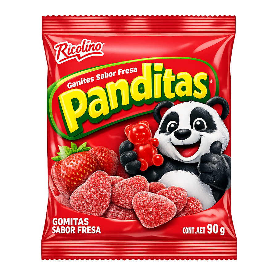 Gomitas Sabor Fresa Panditas Ricolino