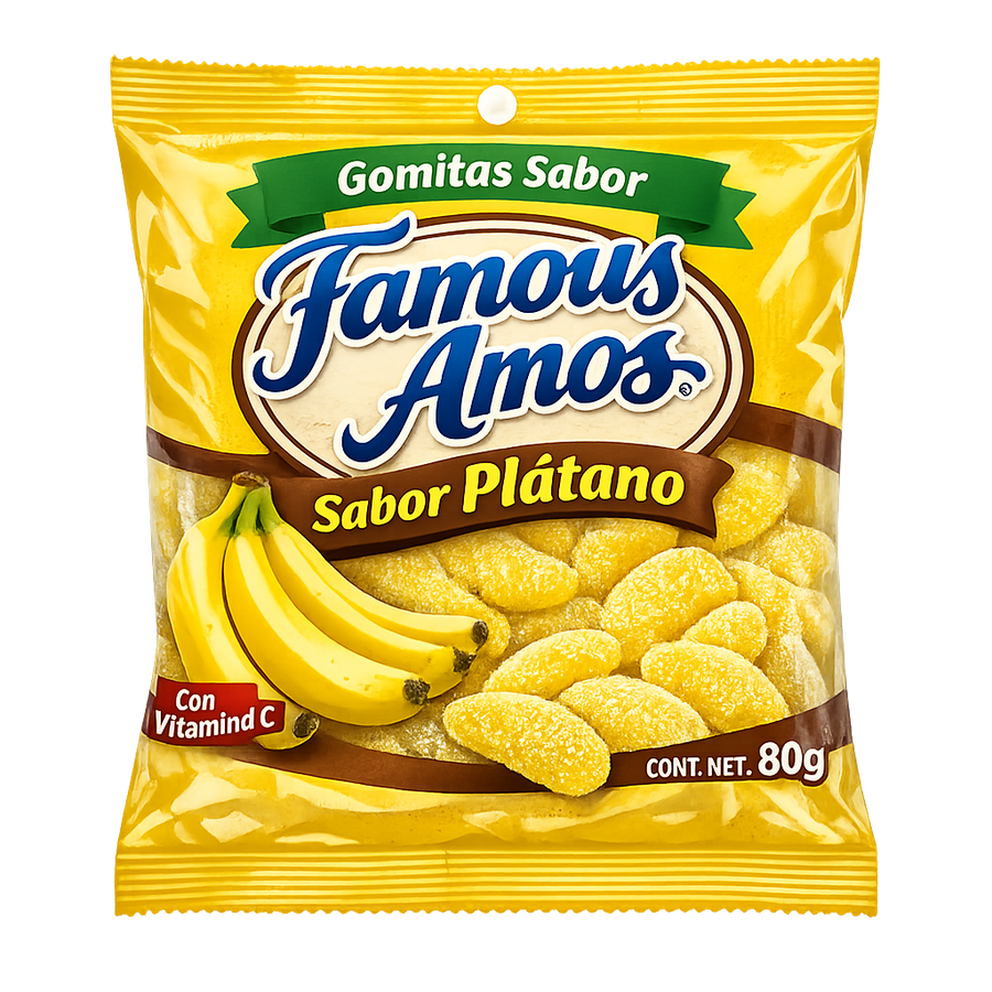 Gomitas Sabor Plátano Famous Amos