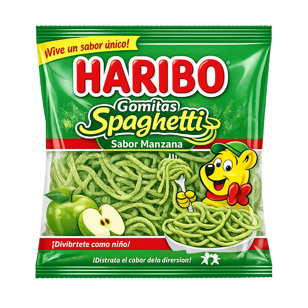 Gomitas Spaghetti Sabor Manzana Haribo
