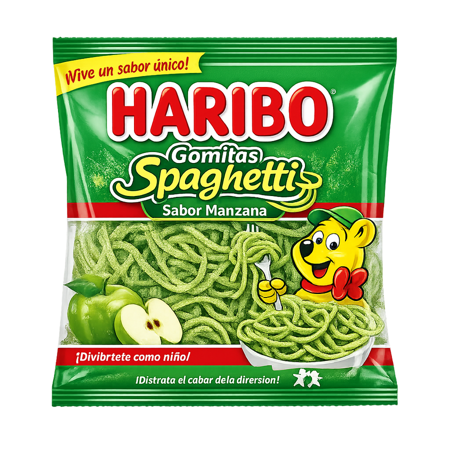 Gomitas Spaghetti Sabor Manzana Haribo