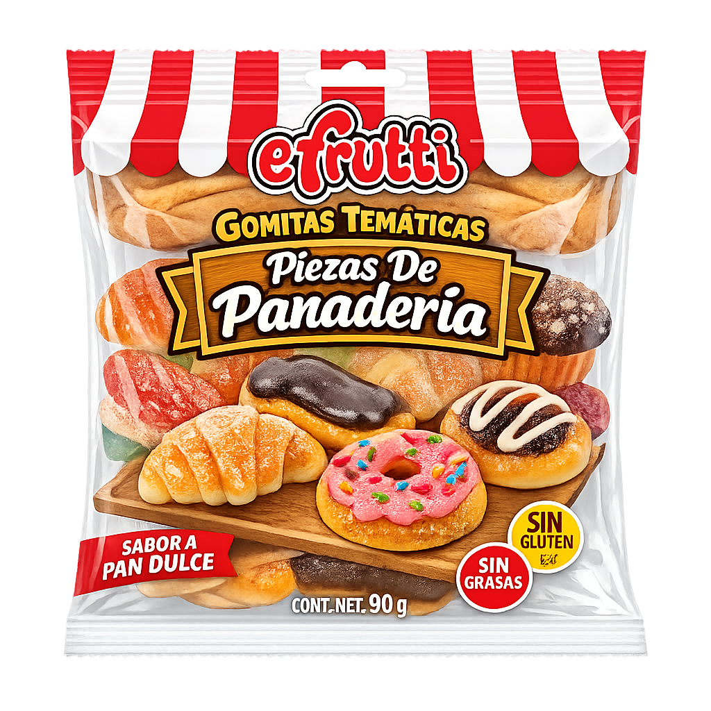 Gomitas Temáticas Piezas De Panadería Efrutti