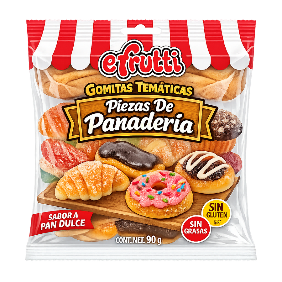 Gomitas Temáticas Piezas De Panadería Efrutti