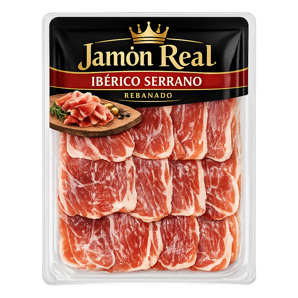 Jamón Real Ibérico Serrano Rebanado