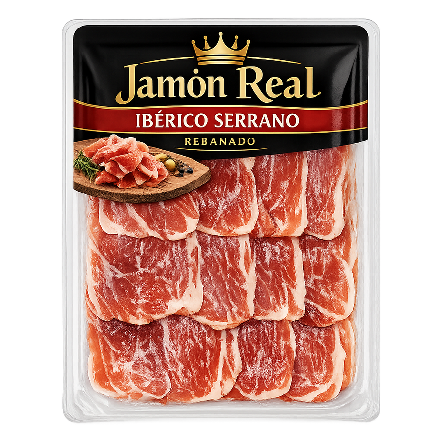 Jamón Real Ibérico Serrano Rebanado
