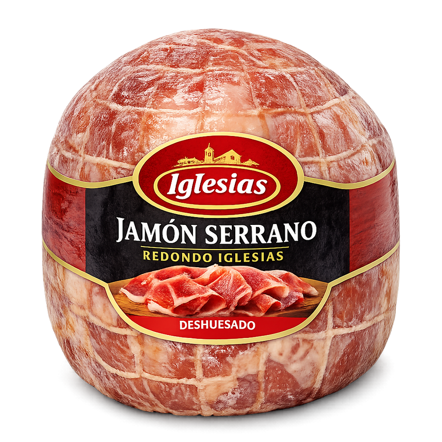 Jamón serrano redondo Iglesias deshuesado