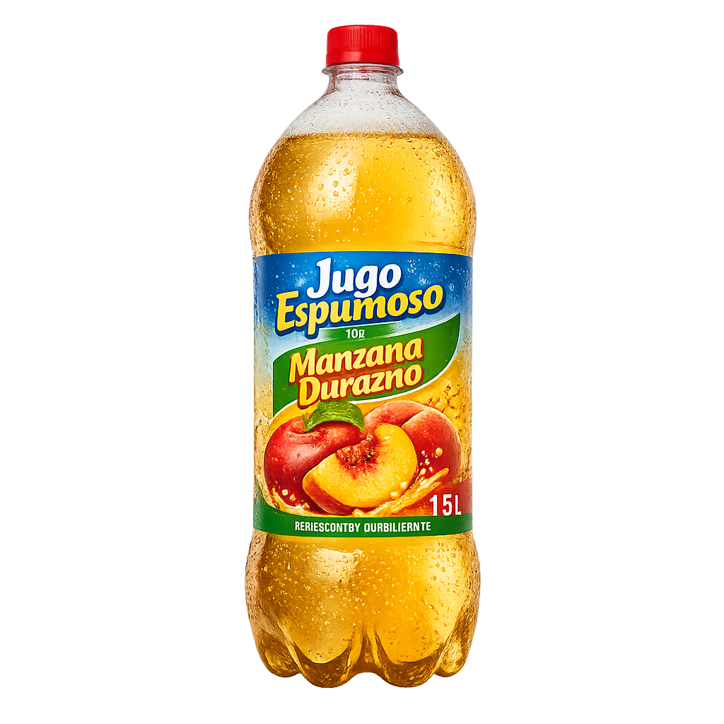 Jugo Espumoso De Manzana Durazno