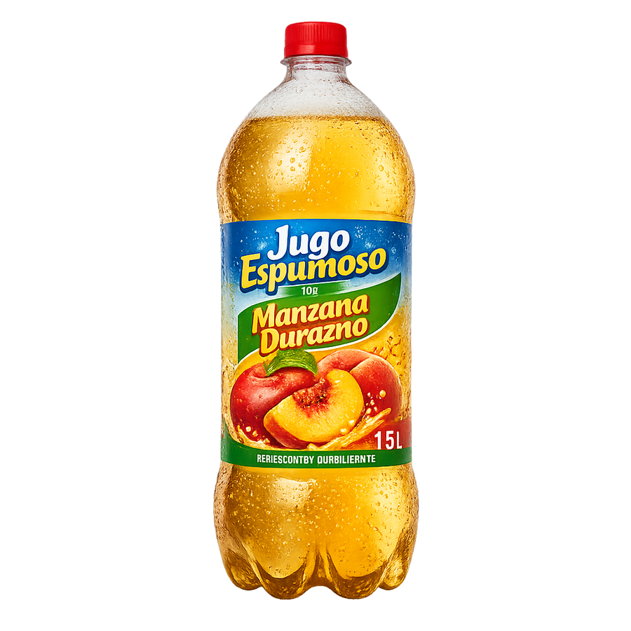 Jugo Espumoso De Manzana Durazno