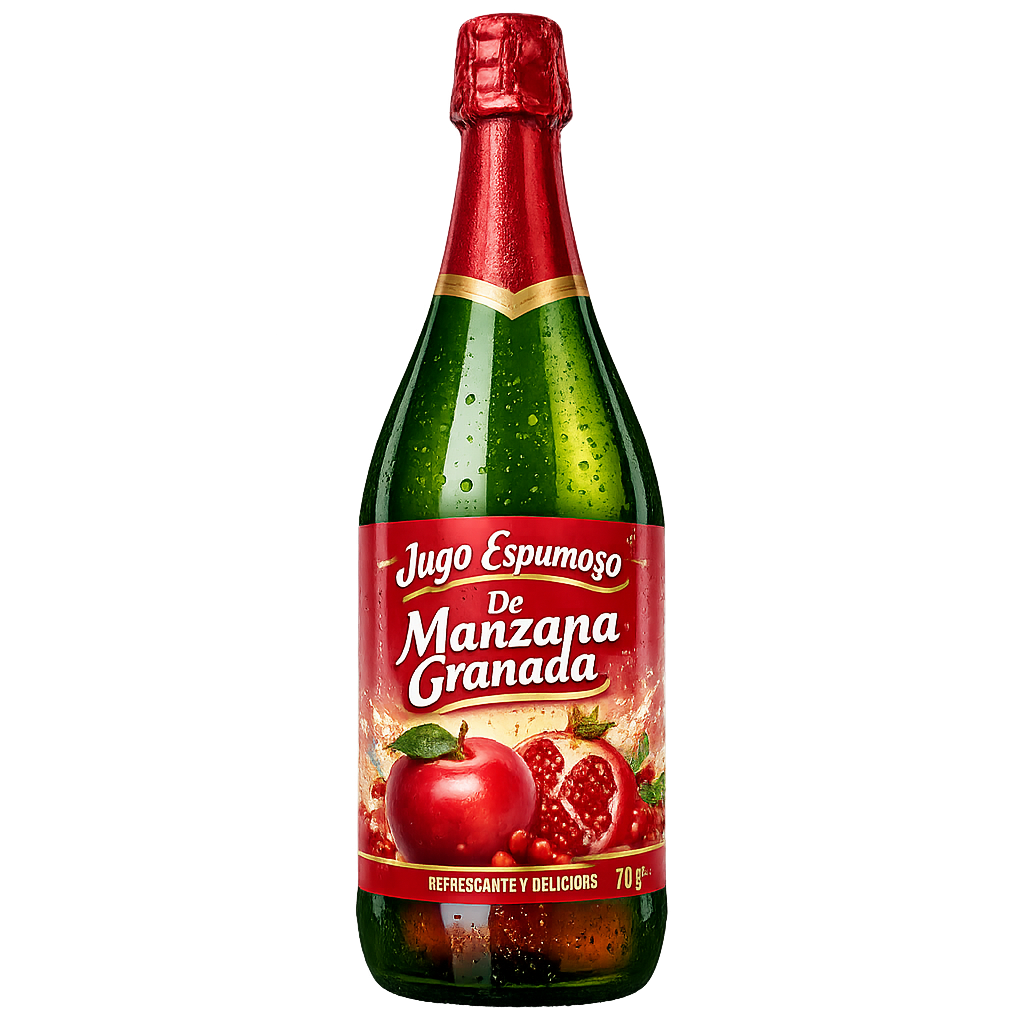 Jugo Espumoso De Manzana Granada