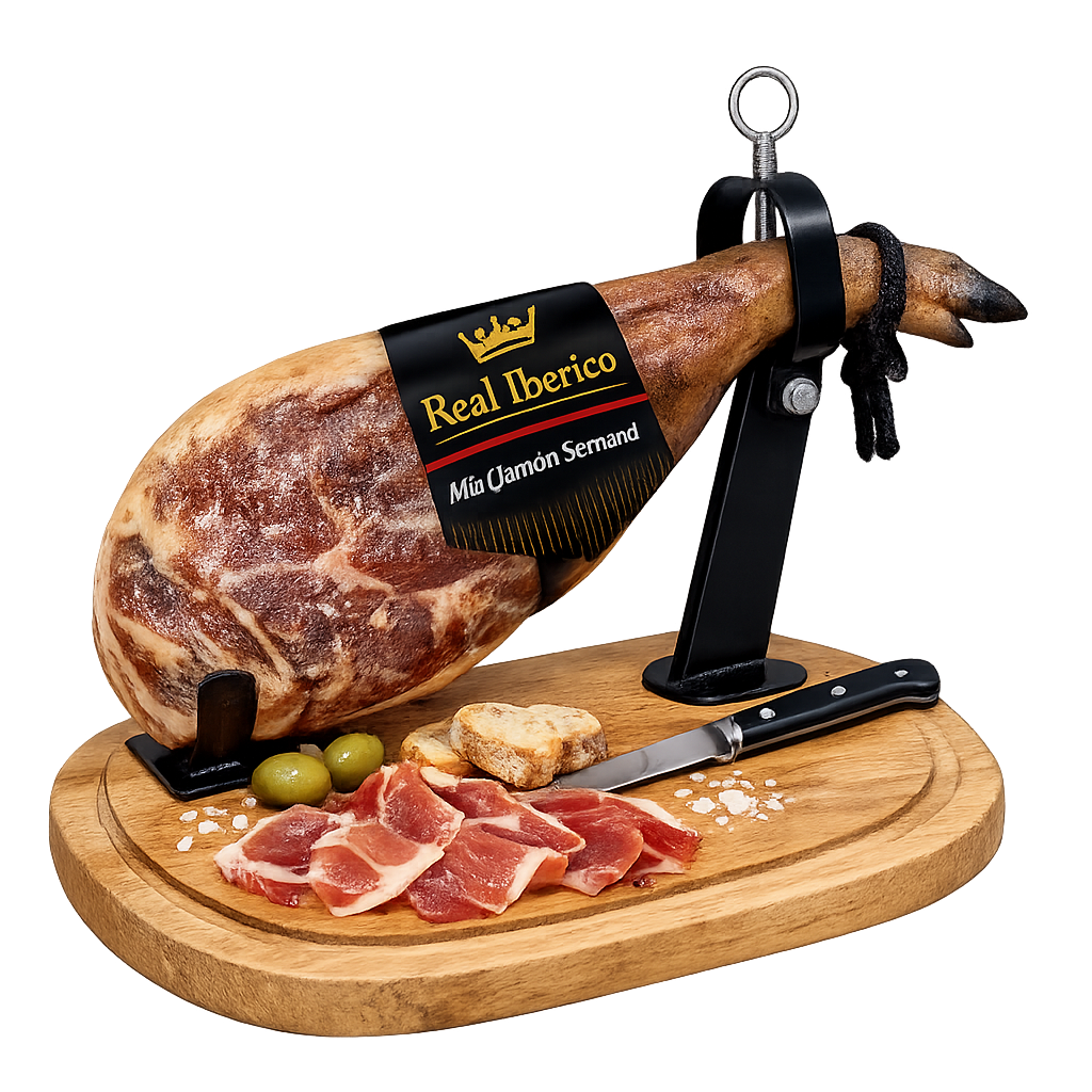 Mini Jamón Serrano con tabla, Real Ibérico