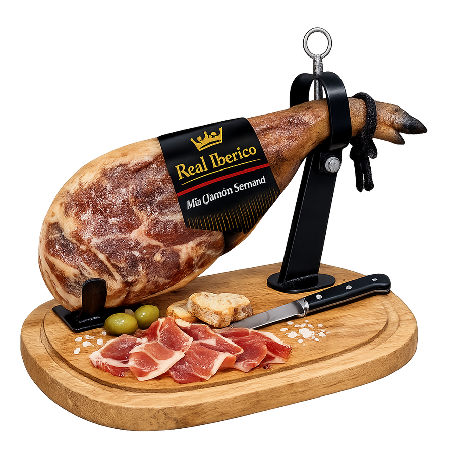 Mini Jamón Serrano con tabla, Real Ibérico