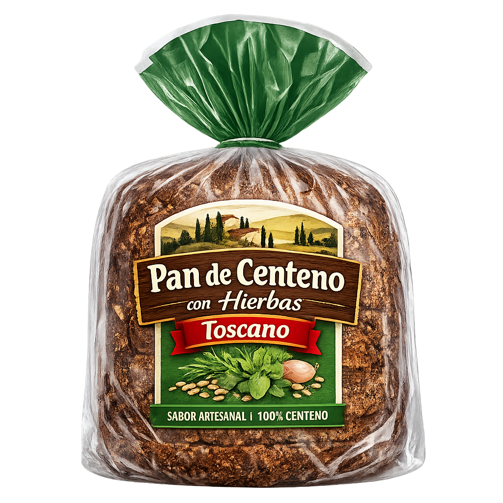 Pan de Centeno con Hierbas Toscano