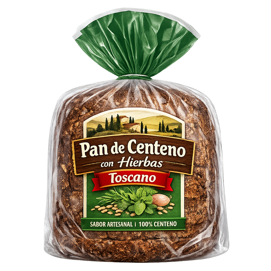 Pan de Centeno con Hierbas Toscano