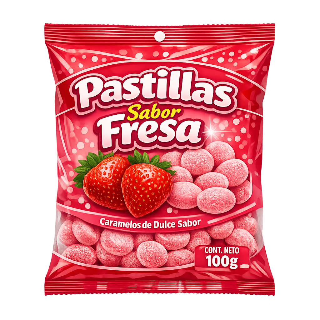 Pastillas Sabor Fresa