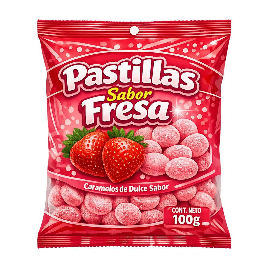Pastillas Sabor Fresa
